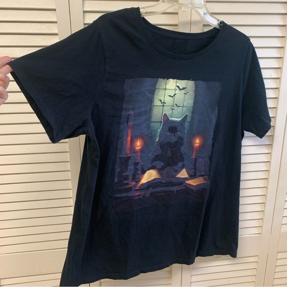 Halloween Cat Shirt - Picture 1 of 5